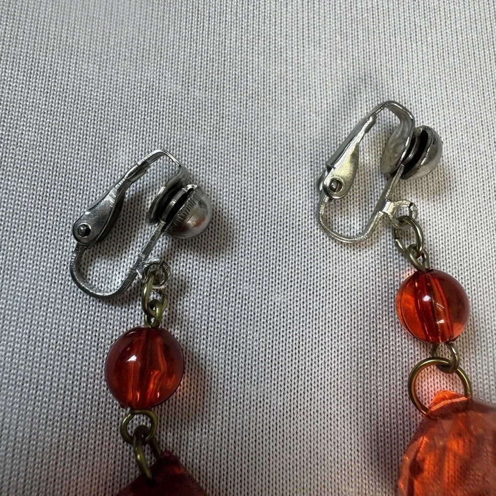 Orange Drop Fashion Clip Earrings Party Chic Casual‎